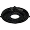 Ekena Millwork Attica Ceiling Medallion (Fits Canopies up to 3 1/2"), 12 3/4"OD x 4"ID x 1/2"P, Black Pearl CM12ATBPS - alternate 2